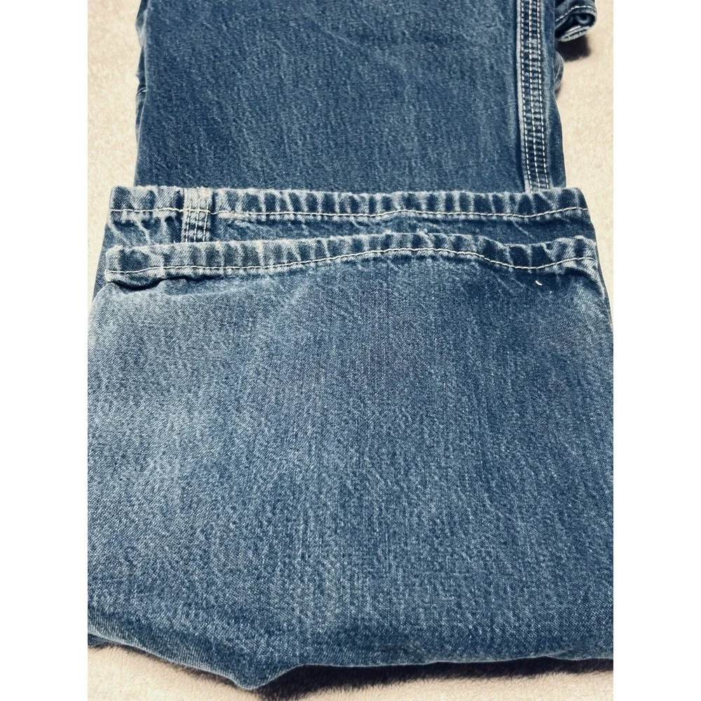 CARHARTT FR FLAME/FIRE RESISTANT BLUE JEANS MENS 44x32 SEE PICTURES WORK CARGO
